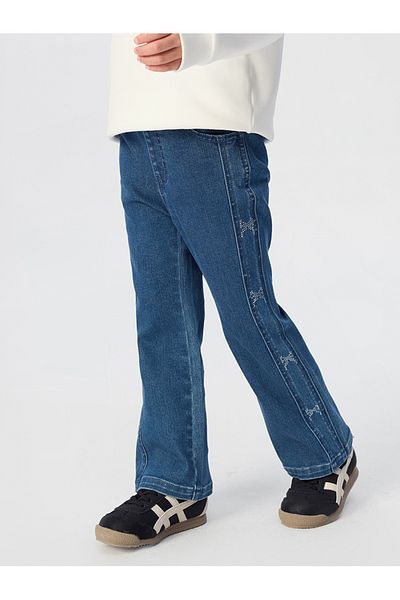 Balabala Girl Trousers|trousers Denim Blue