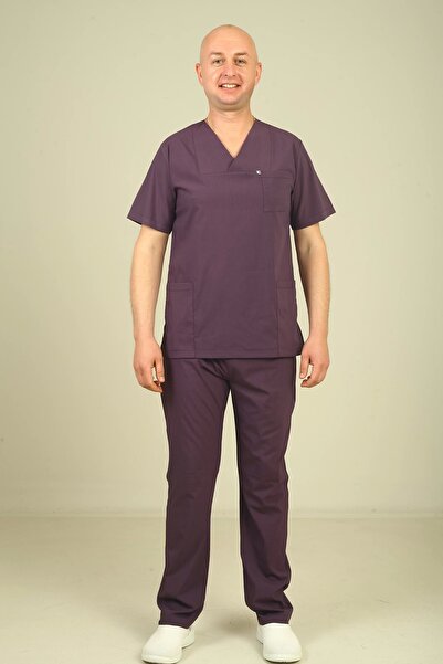 DENİZ İŞ Costum pentru bărbați, culoare prune deschis - Lycra și guler plic