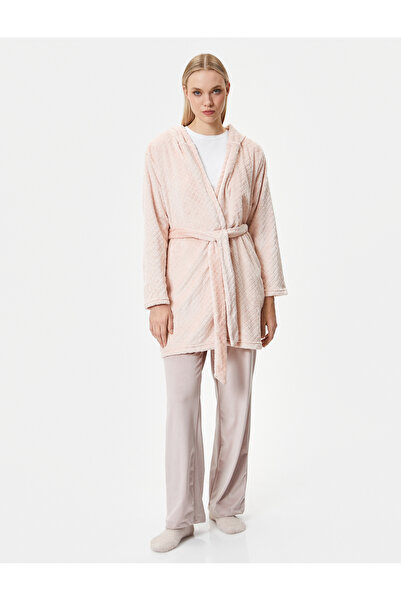 Koton Polar Sabahlık Dokulu Beli Kuşaklı