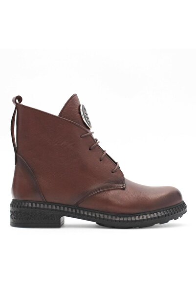 Celal Gültekin Kadın Taba Fermuarlı Tokalı Deri Bot