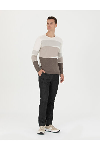 Pierre Cardin Antrasit Slim Fit Kanvas Pantolon 50278130-VR006