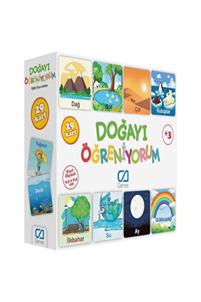 EĞİTİCİ KARTLAR CA GAMES DOĞAYI ÖĞRENİYORUM 55 KART (CA-5053)