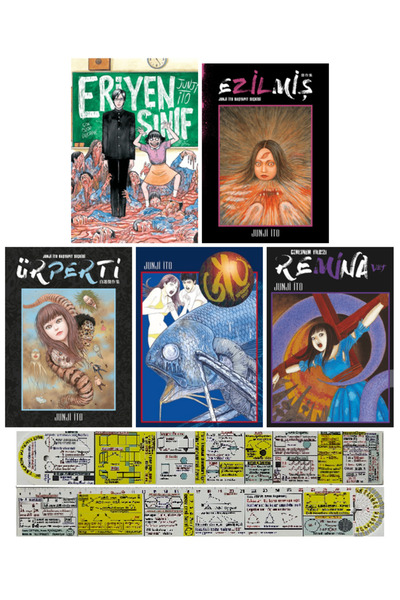 Gerekli Şeyler Yayıncılık Junji İto 5'li Manga Seti / Eriyen Sınıf-Ezilmiş-Re...