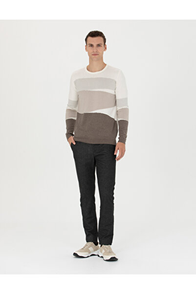 Pierre Cardin Antrasit Slim Fit Kanvas Pantolon 50278130-VR006