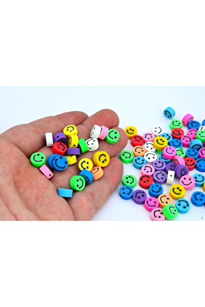 FlowerAksesuar 20 Adet - 10 mm Fimo Boncuk, Hamur Boncuk, Takı Boncuğu, Hamur...