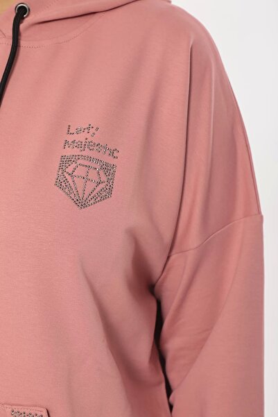 Lady Majestic Анцуг с качулка, памук, първо качество, големи размери, специален дизайн