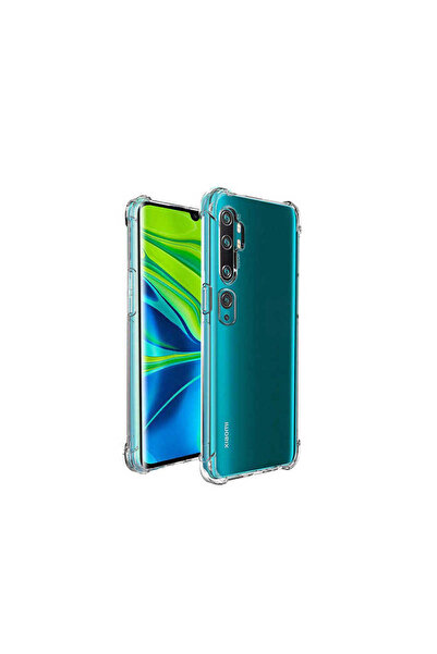 Xiaomi Mi Note 10 - Kılıf Kenar Köşe Korumalı Nitro Anti Shock Silikon - Şeffaf