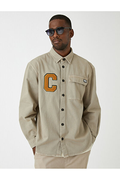 Koton College-Shirt mit Taschendetail