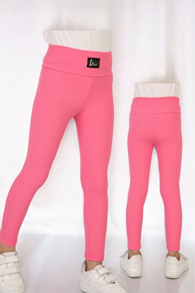 LavinTheMavi Girl'S, Ribbed, Raised, Stretchy Leggings