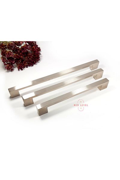 Red Level Bridge Inox Modern Handle Models Luxury Country Kitchen Cabinet Drawer Furniture Handle