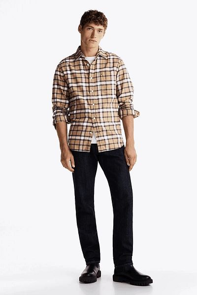 Tommy Hilfiger Brushed Shadow Check Rf-Shirt für Herren