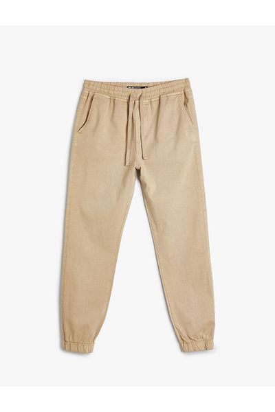 Koton Παντελόνι Jogger με λεπτομέρεια τσέπης με δαντέλα στη μέση