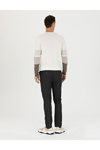 Pierre Cardin Antrasit Slim Fit Kanvas Pantolon 50278130-VR006