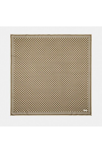 Vakko Tivil Іpek Monogram Шарф 37144-Світло-кавовий Екрю