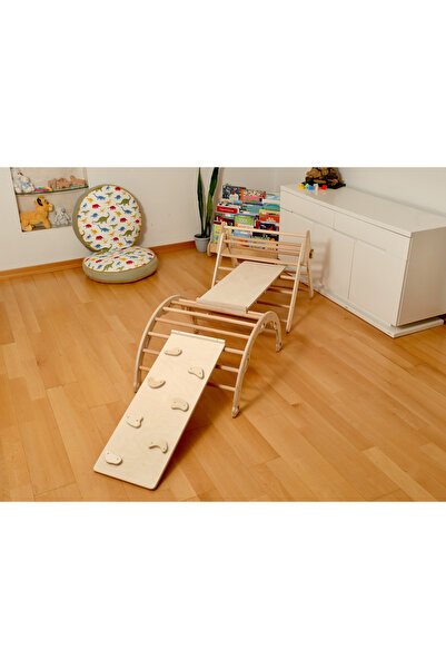 KIDOPPO Montessori Aktivite Seti| Montessori Tırmanma Üçgeni - Kemer - Rampa ...