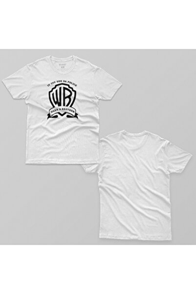 Crazy Якщо ти побачиш поліцію, попередь брата Чоловічий футболка