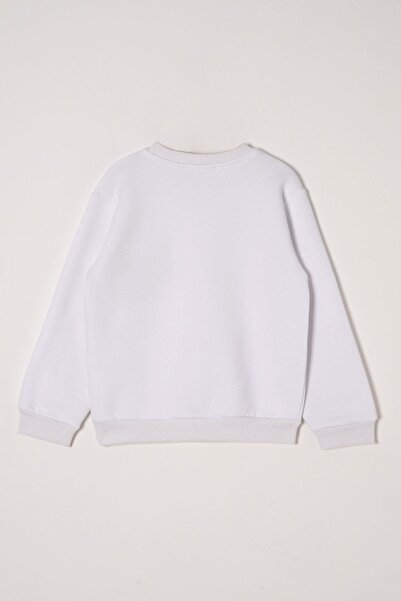 zepkids Ac Κεντημένο Λευκό Χρώμα Φούτερ για αγόρι