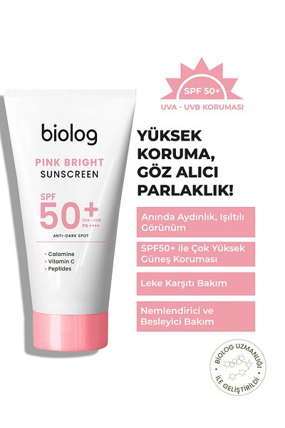 Biolog High Protection Pink Sunscreen - Pink Bright 50 ml