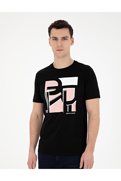 Pierre Cardin Μαύρο μπλουζάκι εφαρμοστό 50280964-VR046