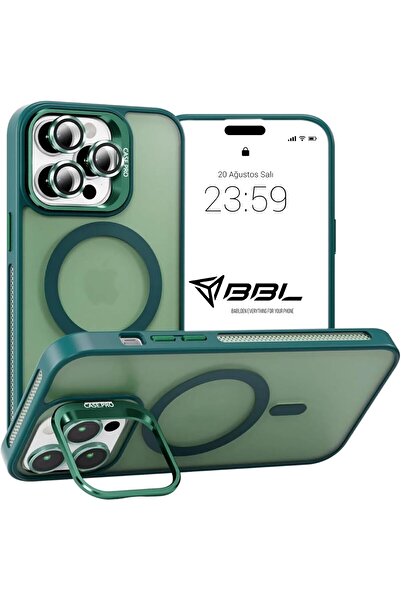 emybox حافظة هاتف هدية لهاتف آيفون 13 بروماكس مع حامل محمي للكاميرا ودعم Magsafe وواقي العدسة