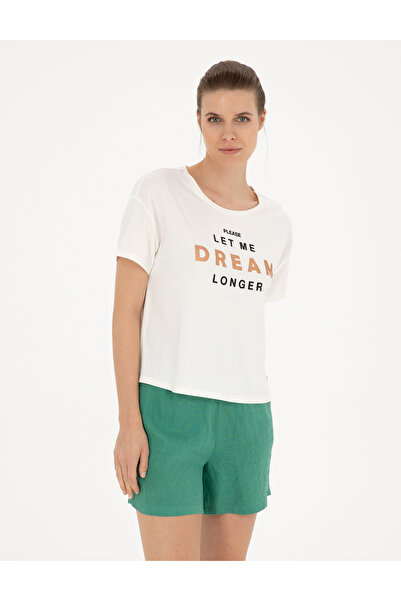 Pierre Cardin Εκρού Μπλουζάκι Άνετης Εφαρμογής 50283448-VR019