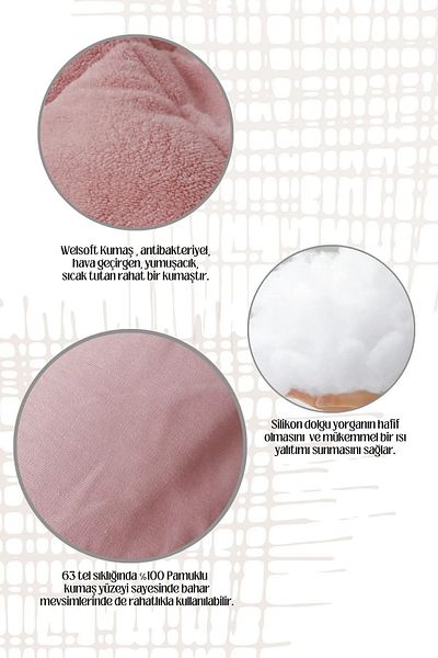 BELGER Single Person Welsoft 100% Cotton Silicone Quilt |   Double Sided |   Woven Fabric