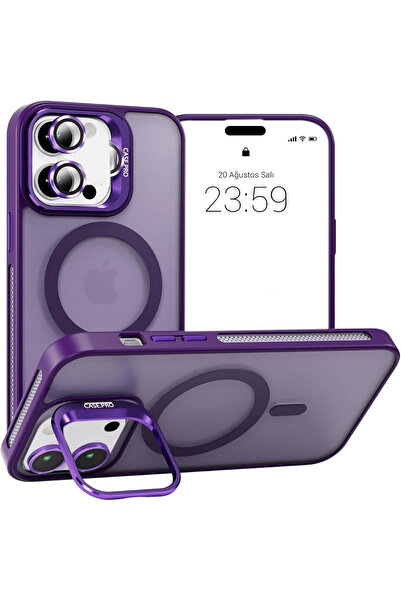 emybox İphone 12 / 12 PRO Kamera Korumalı Stantlı Magsafe Destekli Mat Lens K...