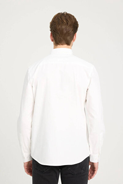 WRANGLER Regular Fit Normal Kesim %100 Pamuk Beyaz Gömlek