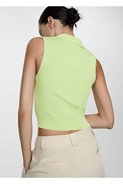 MANGO Woman Μπλούζα ponte με φερμουάρ