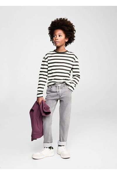 MANGO Kids Tricou cu mâneci lungi în dungi