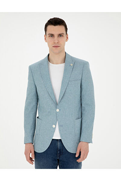 Pierre Cardin Açık Mavi Ex. Slim Fit Ceket 50285244-VR003