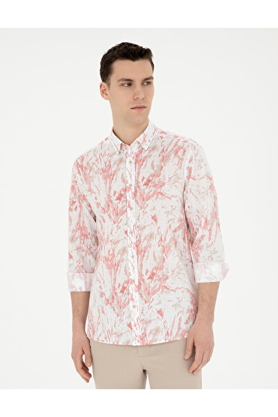 Pierre Cardin Pembe Regular Fit Uzun Kollu Gömlek 50284239-VR186
