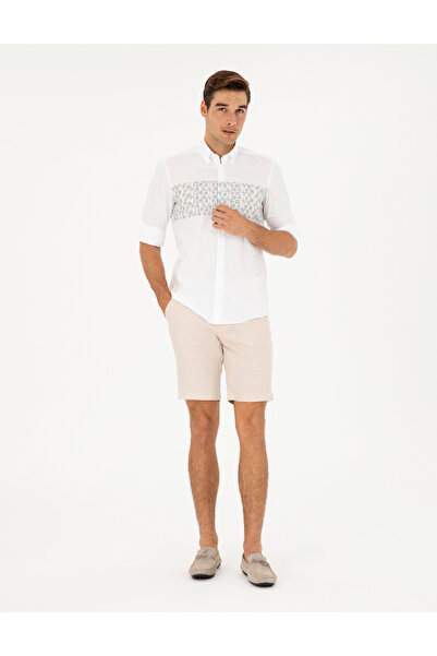 Pierre Cardin Yeşil Regular Fit Uzun Kollu Gömlek 50284177-VR016