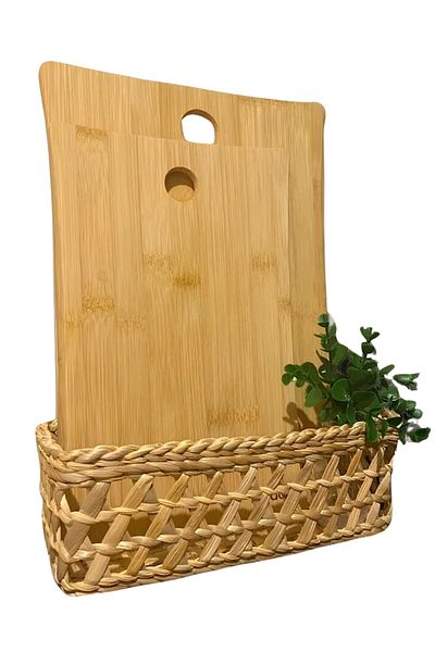HAKİCİ Decorative Wicker Basket - Multi-Purpose Organizer