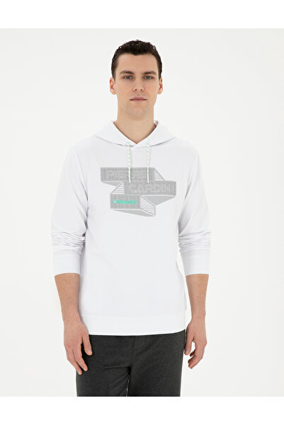Pierre Cardin Beyaz Regular Fit Sweatshirt 50284176-VR013