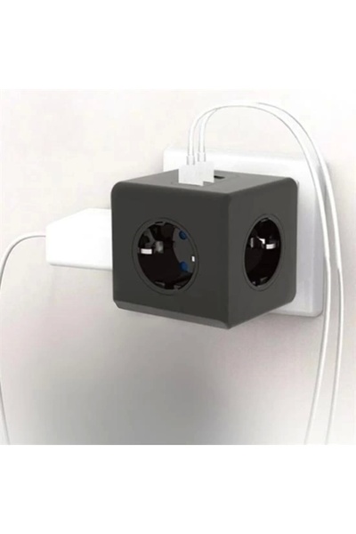 Epilons مقاومة للحرارة، حماية من التيار الحراري وحماية الطفل، 3 منافذ، 3 منافذ USB، مقبس مكعب