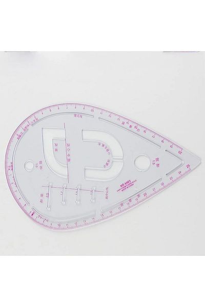 ATMACA TUHAFİYE Pink French Curve Modelist 6 Piece Ruler Set