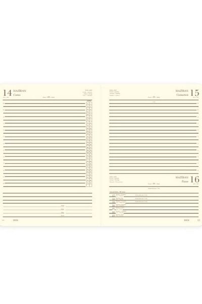 Gıpta 2025 Model Plastic Spiral Hard Cover Daily Agenda - 20X28 119-Eck