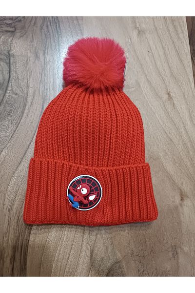 Blotch Red Beret - Pompom and Ruffle Toy Single