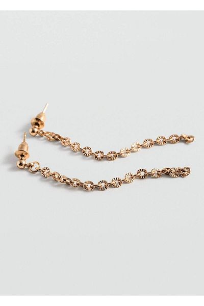 Mango Teen Long Earrings with Beads