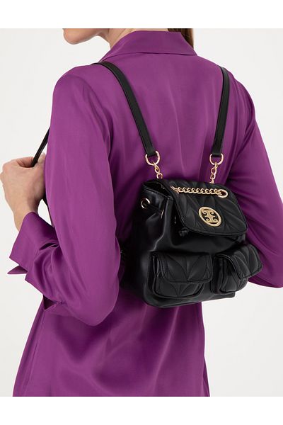 Pierre Cardin Black Backpack 50287533-Vr046