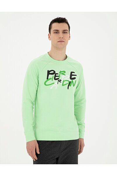 Pierre Cardin Fıstık Yeşili Regular Fit Sweatshirt 50285538-VR087