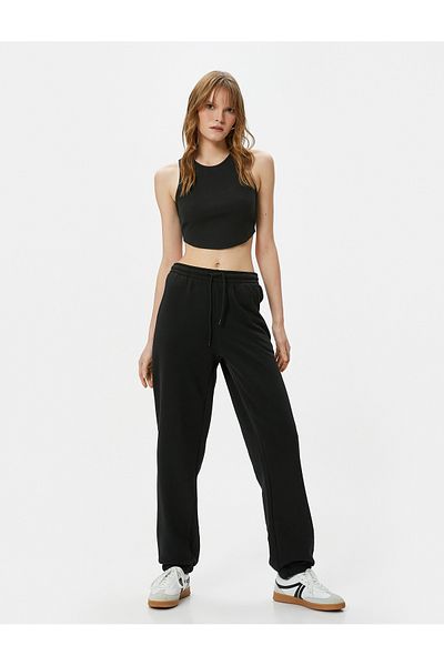 Koton Jogger Sweatpants Lace Up Normal Waist