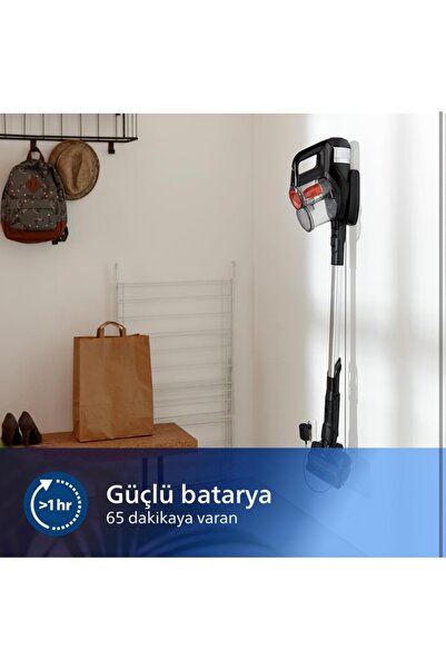 Philips 2'si 1 Arada Dikey& El Süpürgesi, Speedpro Max Kablosuz Dik Süpürge 65dk, Powercyclone 8