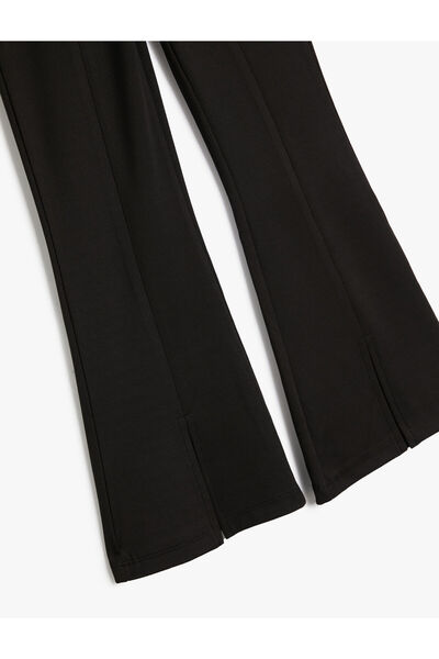 Koton İspanyol Paça Pantolon Yırtmaç Detaylı
