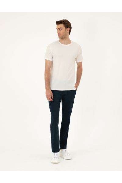 Pierre Cardin Lacivert Regular Fit Kargo Pantolon 50285536-VR033
