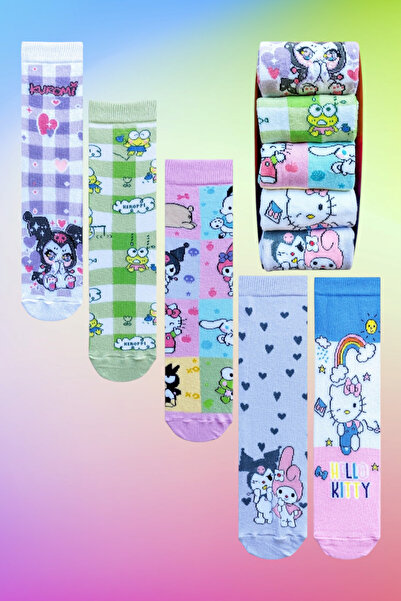 ZEYZEY MONKEY Set of 5 Character Patterned Socks in a Special Gift Box