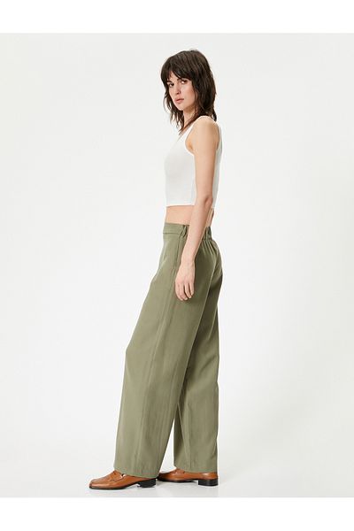Koton Modalhose mit weitem Bein und hoher Taille