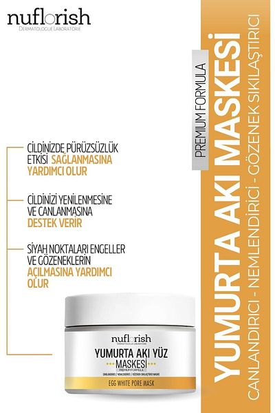 nuflorish Pore Firming Revitalizing Egg White Mask 100 ml