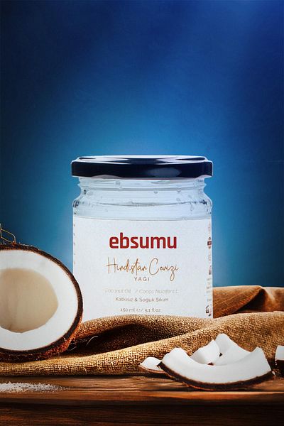 Ebsumu Coconut Oil 150 ml |   Natural Moisturizing and Skin Care Oil |   100% Natural